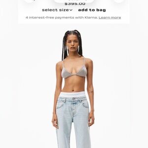 Alexander Wang Logo Boxer Jeans